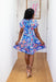 The Celina Dress - Blue Euphoria - Sparrow & Finch Boutique