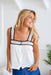 The Chalina Top - White - Sparrow & Finch Boutique