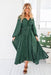 The Cheyenne Dress - Highland Green - Sparrow & Finch Boutique