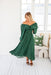 The Cheyenne Dress - Highland Green - Sparrow & Finch Boutique