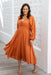 The Cheyenne Dress - Rust - Sparrow & Finch Boutique