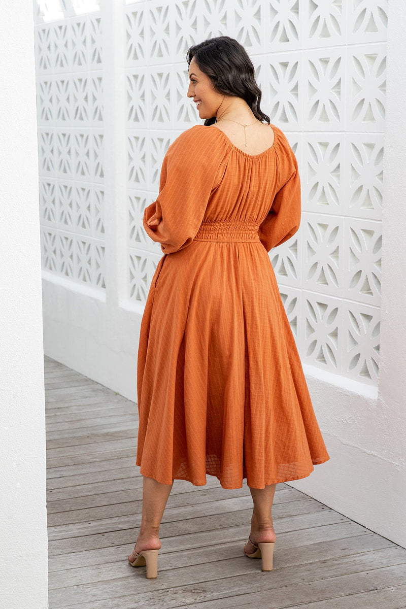 The Cheyenne Dress - Rust