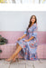 The Cindy Dress - Blue Hibiscus - Sparrow & Finch Boutique