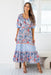 The Cindy Dress - Blue Hibiscus - Sparrow & Finch Boutique
