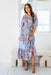 The Cindy Dress - Blue Hibiscus - Sparrow & Finch Boutique