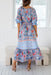 The Cindy Dress - Blue Hibiscus - Sparrow & Finch Boutique