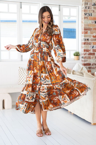 The Clio Dress - Cocoa Cabana - Sparrow & Finch Boutique