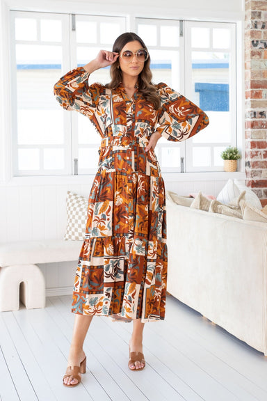 The Clio Dress - Cocoa Cabana - Sparrow & Finch Boutique