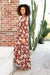 The Clio Dress - Tropical Mocha - Sparrow & Finch Boutique