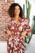 The Clio Dress - Tropical Mocha - Sparrow & Finch Boutique