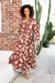 The Clio Dress - Tropical Mocha - Sparrow & Finch Boutique