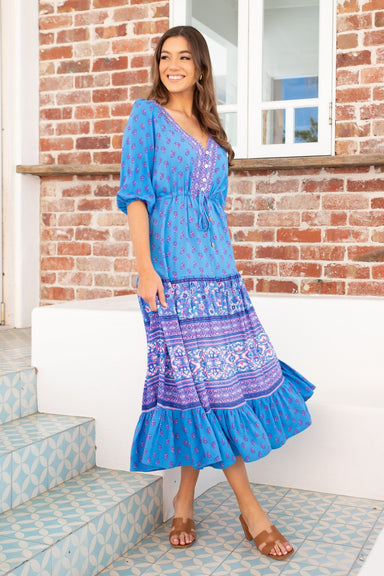 The Colette Dress - Lunar Blue - Sparrow & Finch Boutique