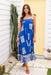 The Cosima Dress - Blue Floralis - Sparrow & Finch Boutique