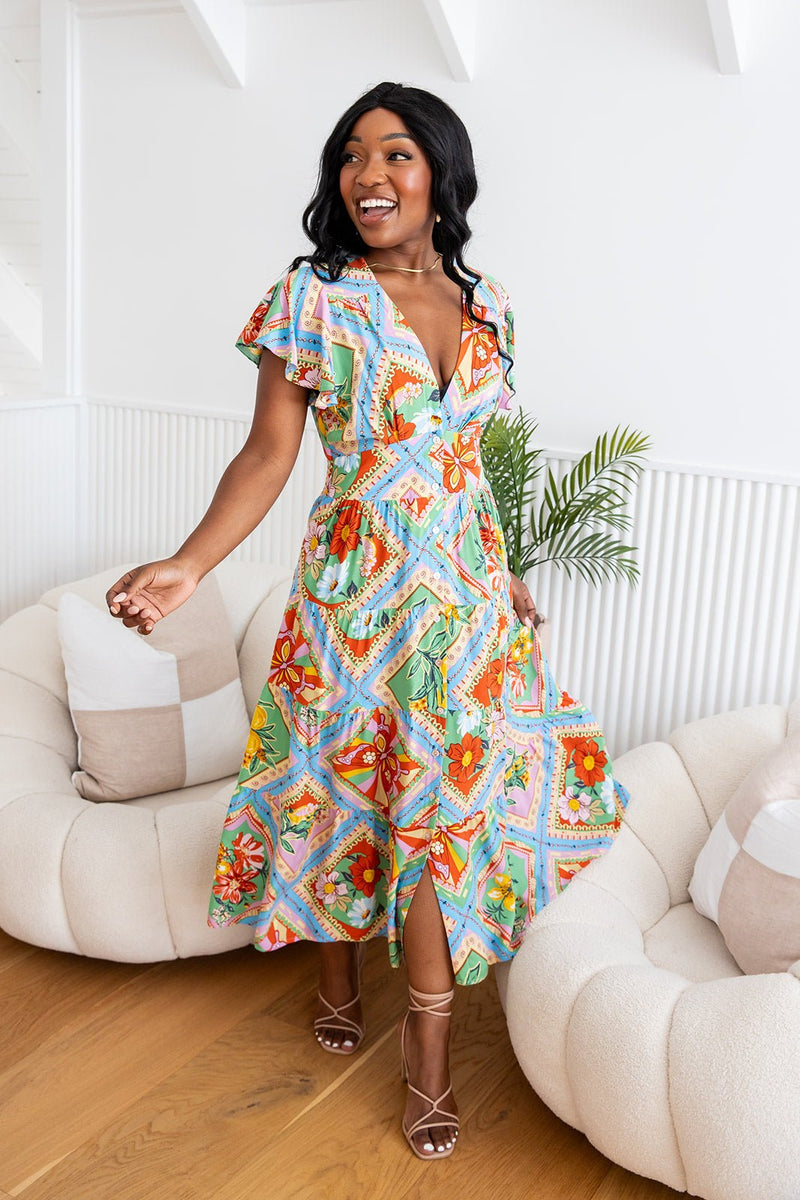 The Delita Dress - Citron Relix