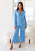 The Delvina Blazer - Blue Orchard - Sparrow & Finch Boutique