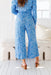 The Delvina Pants - Blue Orchard - Sparrow & Finch Boutique