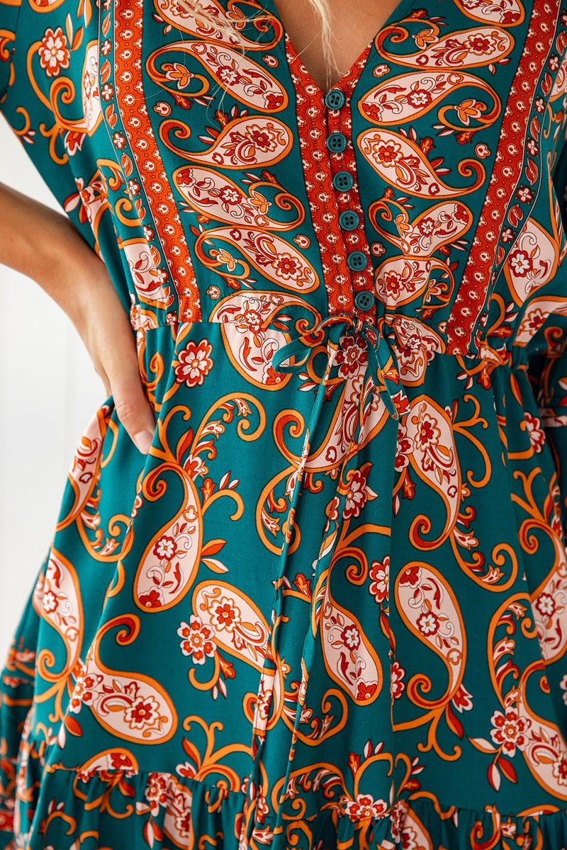 The Elvira Dress - Regal Green