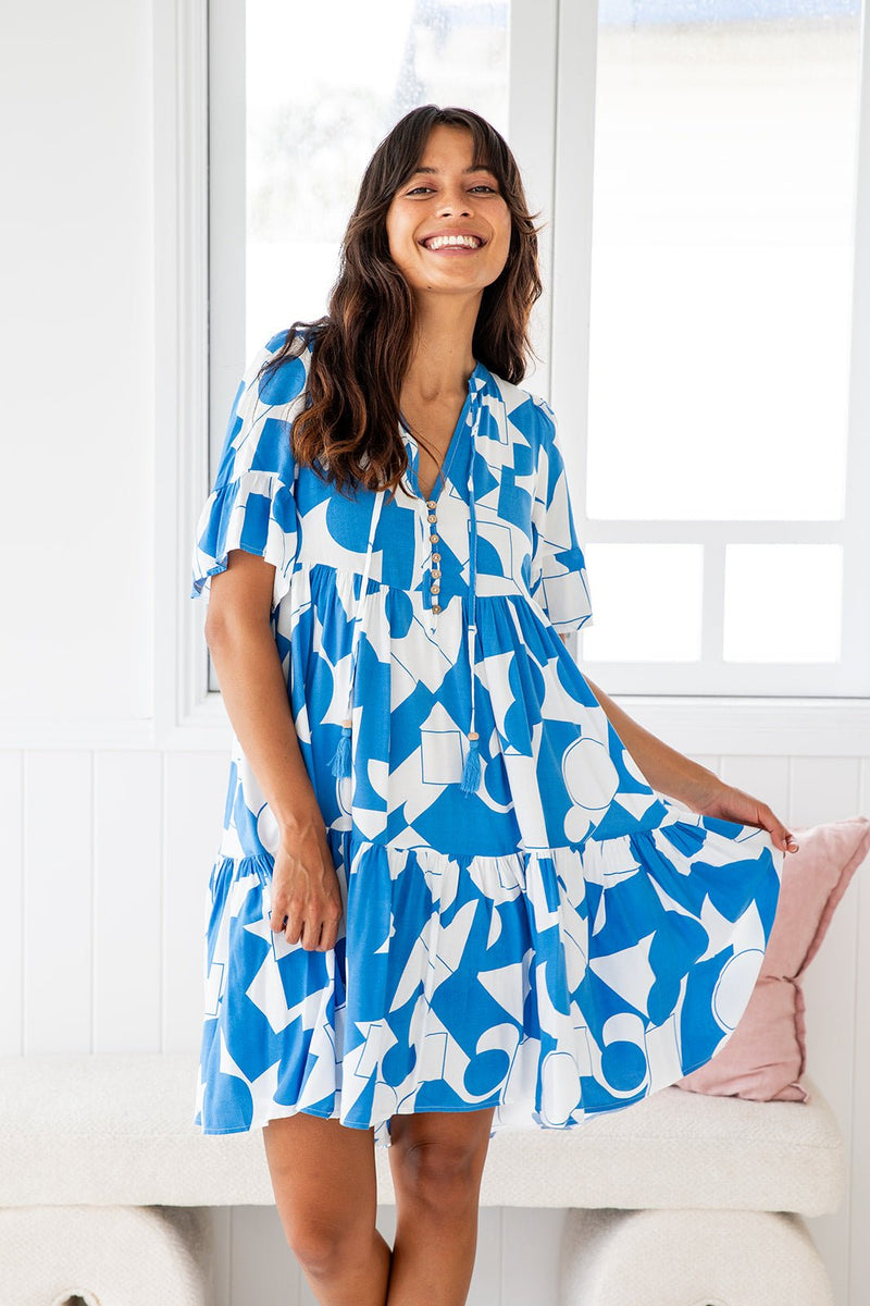 The Emerson Dress - Blue Henri