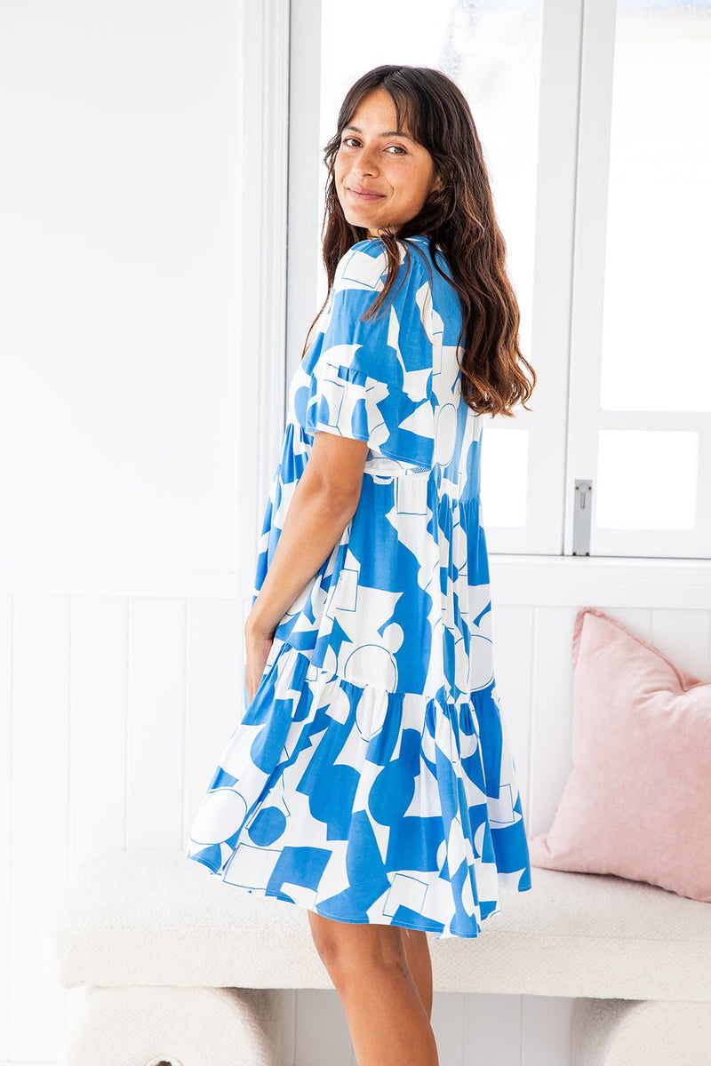 The Emerson Dress - Blue Henri