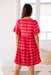 The Emerson Dress - Checkered Cerise - Sparrow & Finch Boutique