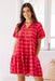 The Emerson Dress - Checkered Cerise - Sparrow & Finch Boutique
