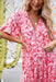 The Emerson Dress - Floral Carmine - Sparrow & Finch Boutique