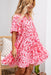 The Emerson Dress - Floral Carmine - Sparrow & Finch Boutique