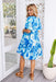 The Emerson Dress - Groovy Blue - Sparrow & Finch Boutique