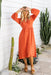 The Eternity Dress - Sweet Orange - Sparrow & Finch Boutique