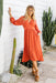 The Eternity Dress - Sweet Orange - Sparrow & Finch Boutique