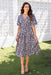 The Europa Dress - Navy Kaleidoscope - Sparrow & Finch Boutique
