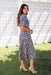 The Europa Dress - Navy Kaleidoscope - Sparrow & Finch Boutique