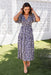 The Europa Dress - Navy Kaleidoscope - Sparrow & Finch Boutique