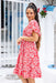 The Evelia Dress - Carmine Flair - Sparrow & Finch Boutique