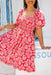 The Evelia Dress - Carmine Flair - Sparrow & Finch Boutique