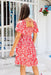The Evelia Dress - Carmine Flair - Sparrow & Finch Boutique
