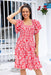 The Evelia Dress - Carmine Flair - Sparrow & Finch Boutique