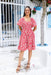 The Evelia Dress - Carmine Flair - Sparrow & Finch Boutique