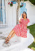 The Evelia Dress - Carmine Flair - Sparrow & Finch Boutique