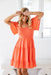 The Evelia Dress - Sunny Peach - Sparrow & Finch Boutique