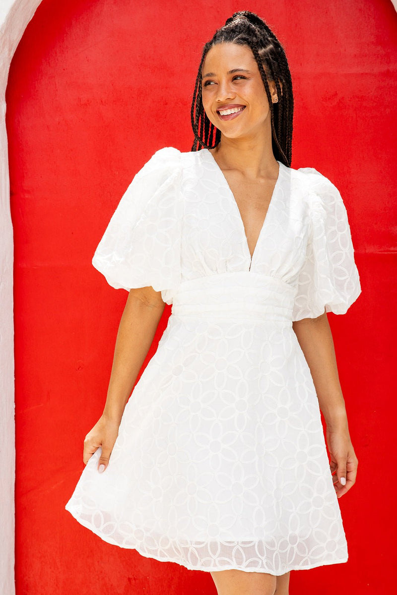 The Felicia Dress - Snow