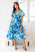 The Feliz Dress - Groovy Blue - Sparrow & Finch Boutique