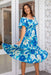 The Feliz Dress - Groovy Blue - Sparrow & Finch Boutique