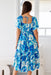 The Feliz Dress - Groovy Blue - Sparrow & Finch Boutique