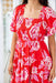 The Feliz Dress - Red Garden - Sparrow & Finch Boutique