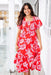 The Feliz Dress - Red Garden - Sparrow & Finch Boutique