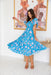 The Feliz Dress - Teal Garden - Sparrow & Finch Boutique