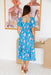 The Feliz Dress - Teal Garden - Sparrow & Finch Boutique