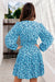 The Finley Dress - Blue Posy - Sparrow & Finch Boutique