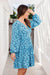 The Finley Dress - Blue Posy - Sparrow & Finch Boutique